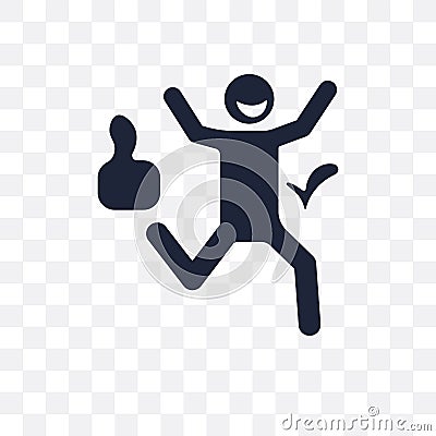 positive human transparent icon. positive human symbol design fr Vector Illustration