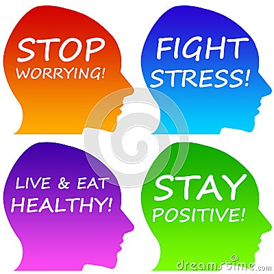 Positive messages Stock Photo