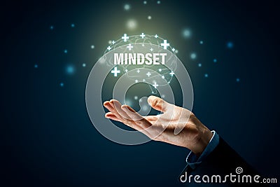 Positive mindset motivation concept Stock Photo