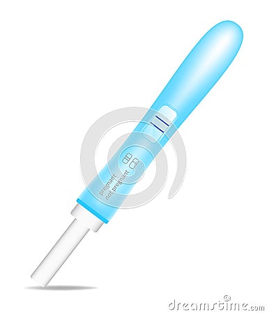 Positive pregnancy test Vector Illustration