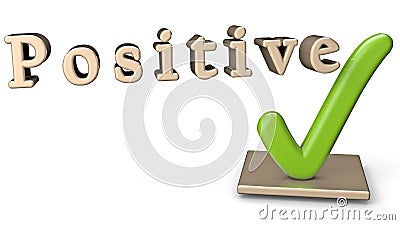 Positive Sign Stock Photo