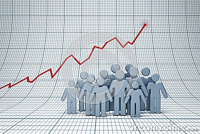 Positive trend Stock Photo