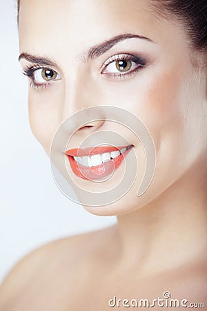 Positive woman Stock Photo