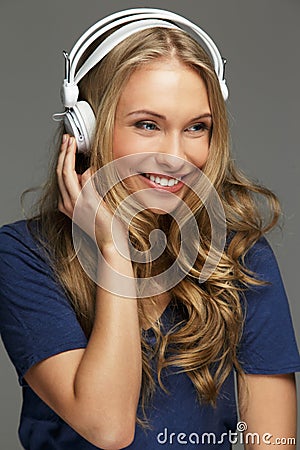 Positive young woman Stock Photo