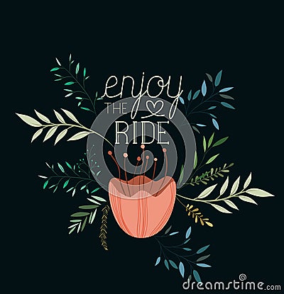 Positivism message with hand made font Vector Illustration