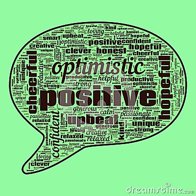 Positivity Hope Success Text Illustration Background Abstract Stock Photo