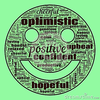 Positivity Hope Success Text Illustration Background Abstract Stock Photo