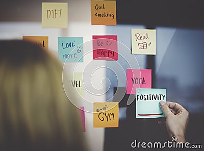 Positivity Mindset Thinking Wellness Concept Stock Photo