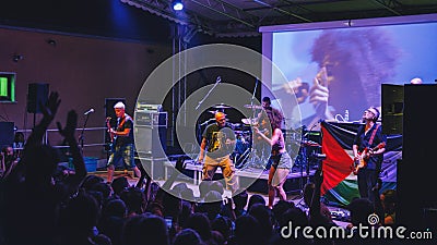 99 Posse live in Fosdinovo Concert Editorial Stock Photo
