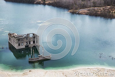 Post-apocalyptic ruins Stock Photo