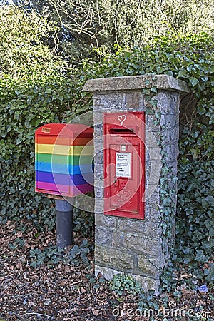 Post Box Editorial Stock Photo