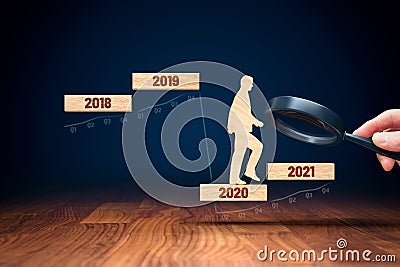 Post covid-19 era business and economy growth concept Stock Photo