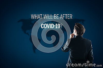 Post-covid-19 era contemplation concept Stock Photo