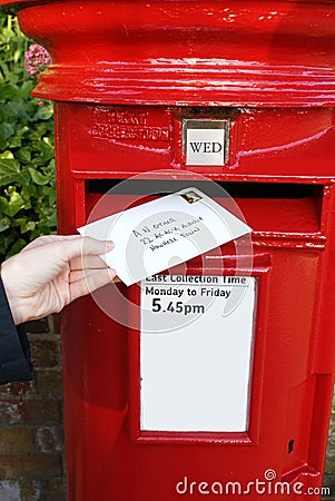 Post Letter In Mailbox Royalty Free Stock Photos - Image: 9435488