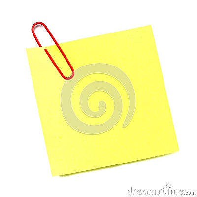 Post it note isolated Stock Photo