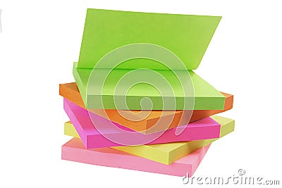 Post-it Notepads Stock Photo
