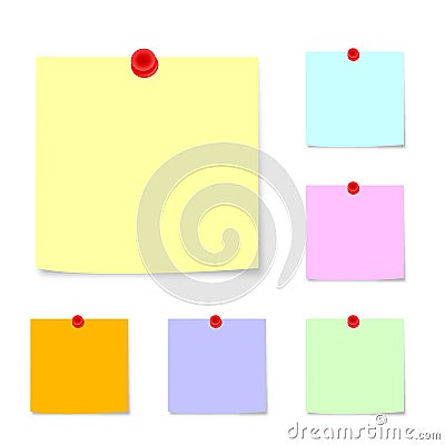 Post-it notes 2 Vector Illustration