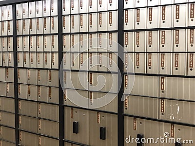 Post Office Box Stock Photo