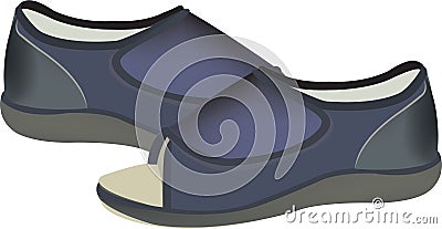Post-operative shoes Vector Illustration