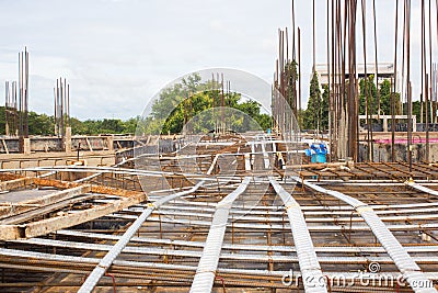 Post tension system Stock Photo