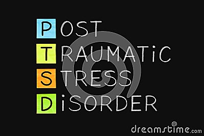Post Traumatic Stress Disorder PTSD Stock Photo