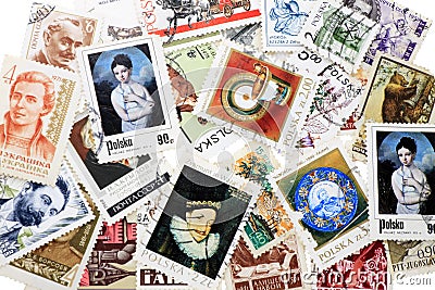 Postage stamp Editorial Stock Photo