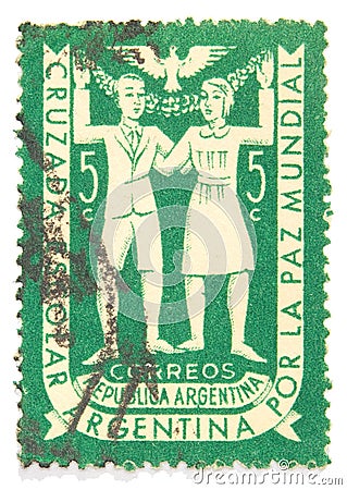 Postage Stamp Editorial Stock Photo