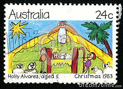 Postage stamp Editorial Stock Photo