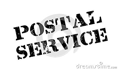 Postal Service rubber stamp Vector Illustration