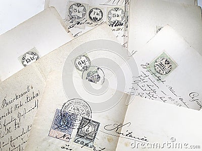 Postal stamp Editorial Stock Photo