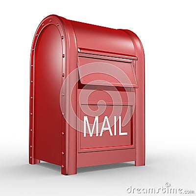 Postbox Cartoon Illustration