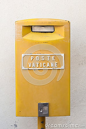Postbox Vaticane Editorial Stock Photo