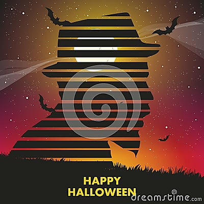 Happy Halloween! Vector Illustration