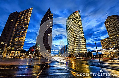 Postdamer Platz in Berlin Stock Photo