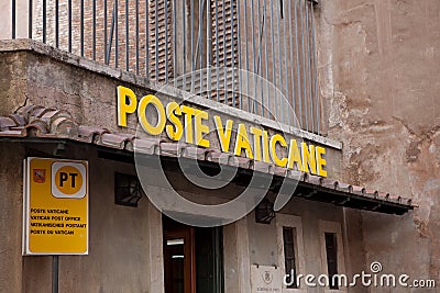 Poste Vaticane Editorial Stock Photo