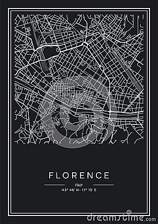 Black And White Printable Florence - Poster Alap 277504428 