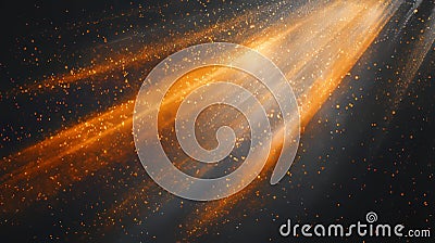 Poster background with dark noise texture, abstract glowing orange shape, background for header design, noise texture Stock Photo