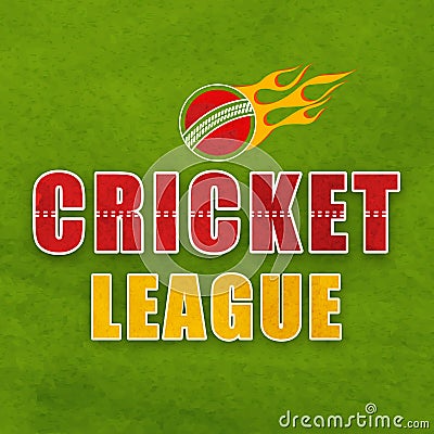 Poster, Banner or Flyer for Cricket League concept. Stock Photo