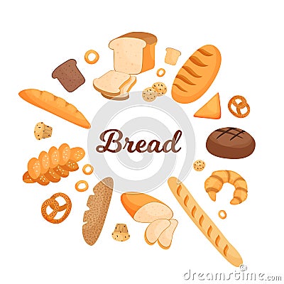 Fresh bakery Vector Illustration