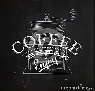 Poster coffee break Vector Illustration