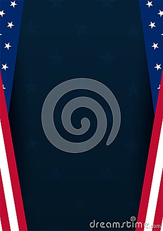 Poster of Fourth of July. 4th of July. Independence Day of the USA. Vector illustration. Vector Illustration