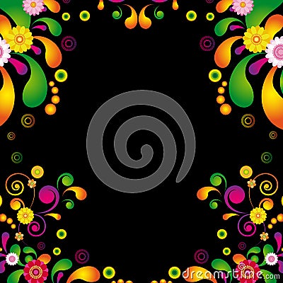 Poster of Hawaiian night party. Vector Illustration