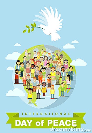 Poster for International Day of Peace. Vector Illustration