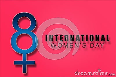 Poster of International womens day. Happy mothers Day Stock Photo