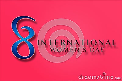 Poster of International womens day. Happy mothers Day Stock Photo