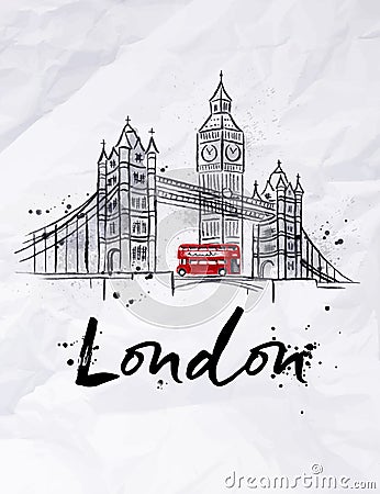 Poster London Vector Illustration