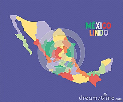 poster of mexico border Stock Photo