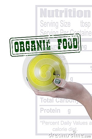 Poster Organic food Stock Photo