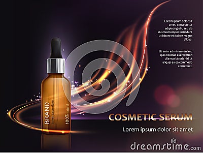 Poster for the promotion of cosmetic anti-aging premium product Vector Illustration