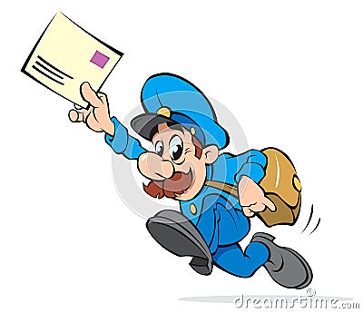 POSTMAN Cartoon Illustration